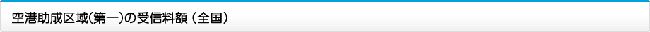 空港助成区域(第一)の受信料額