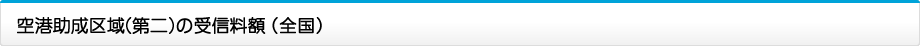 空港助成区域(第二)の受信料額